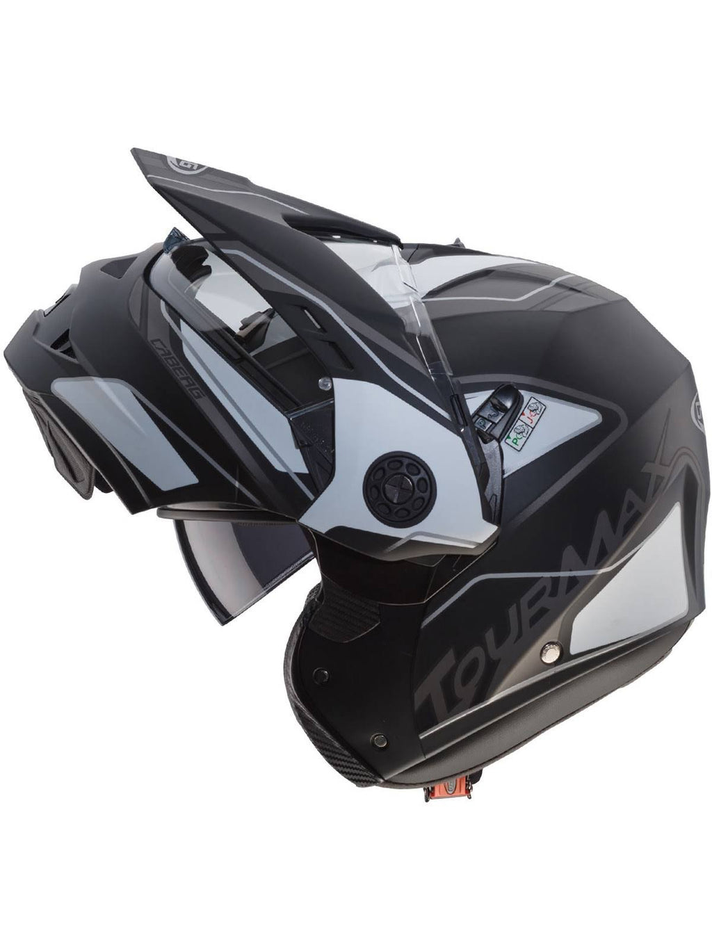Black Tourmax Motorcycle Helmet M513