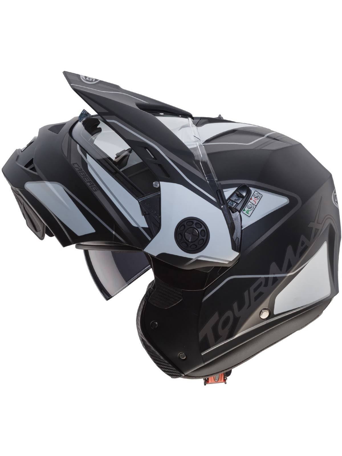 Black Tourmax Motorcycle Helmet M513