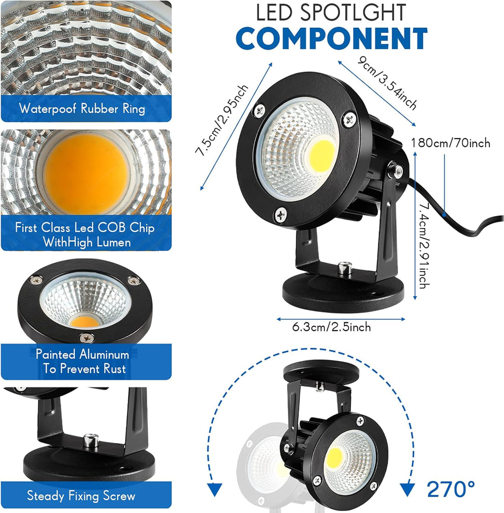 Warm White 12W LED Spotlights 4 Pack P2159