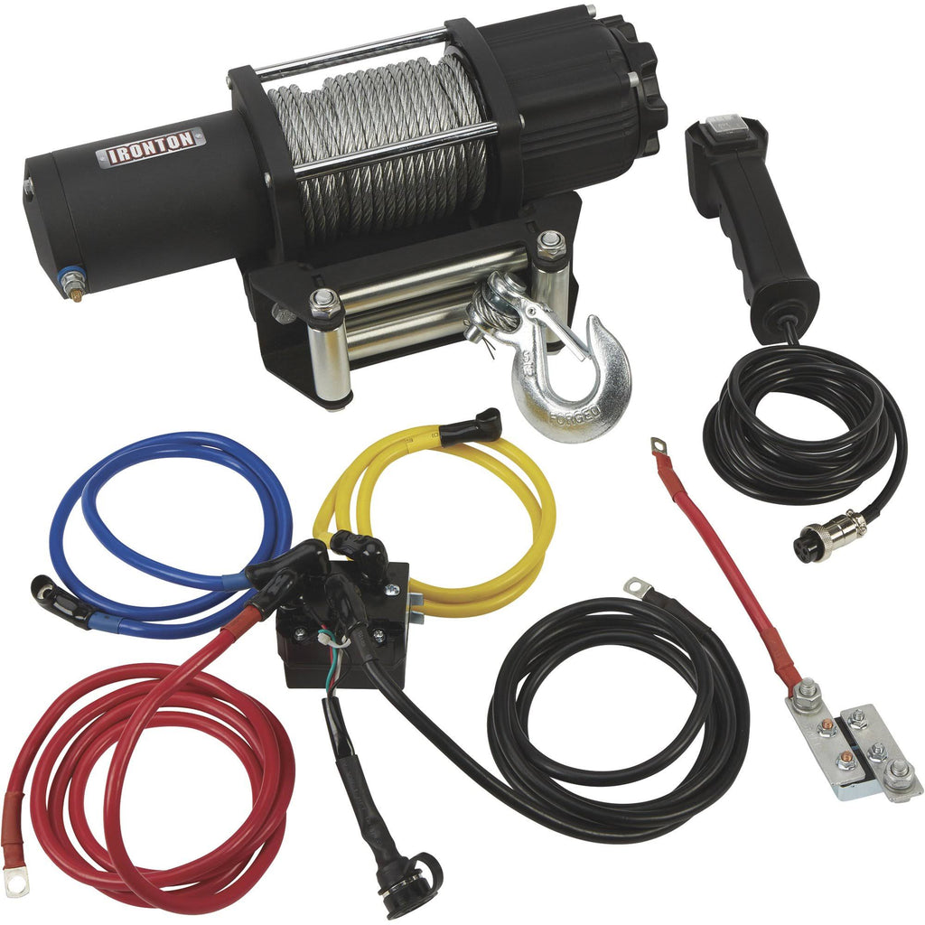 12 Volt DC Electric ATV Winch 5,000-lb. Capacity Steel Wire Rope I420