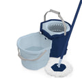 Blue/White Microfiber Spin Mop with 2-Bucket System U222295