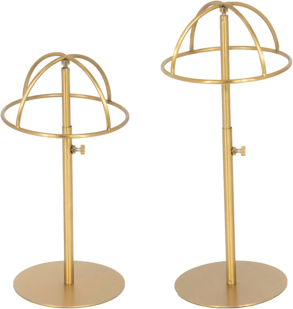 2PCS Stainless Steel Brushed Nickel Titanium Hat Stand P280724