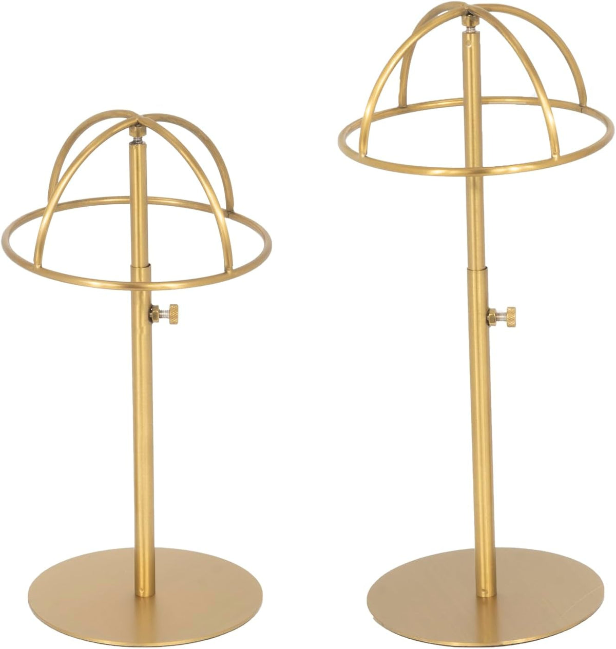 2PCS Stainless Steel Brushed Nickel Titanium Hat Stand P280724