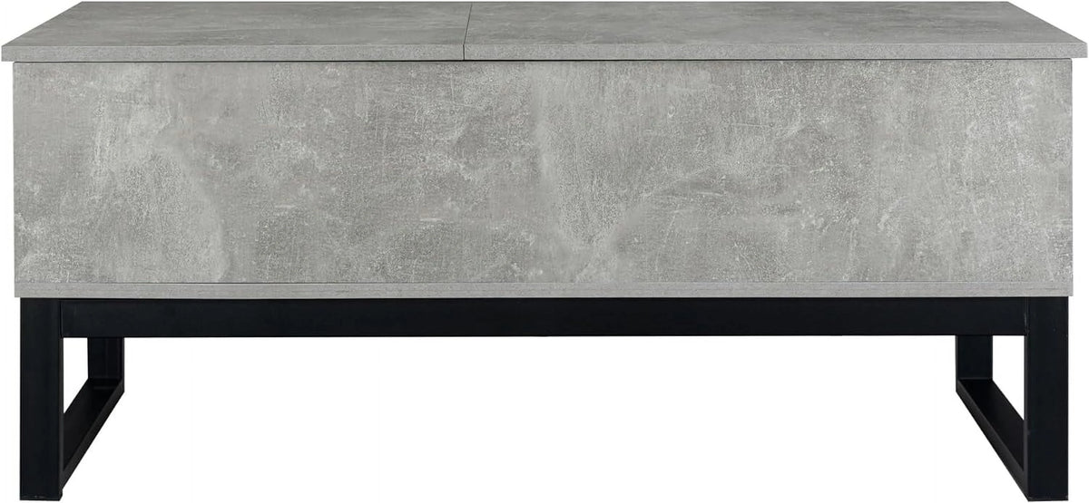 Gray Lift Top Coffee Table with Hidden Compartment E47879
