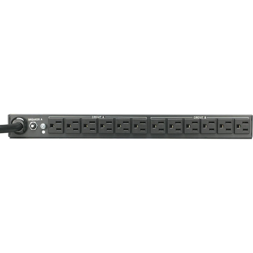 PDU 2.9kW Single-Phase 120V Basic 24 NEMA 5-15R Outlets NEMA L5-30P Input 15 ft. Cord 1U Rack-Mount H186505
