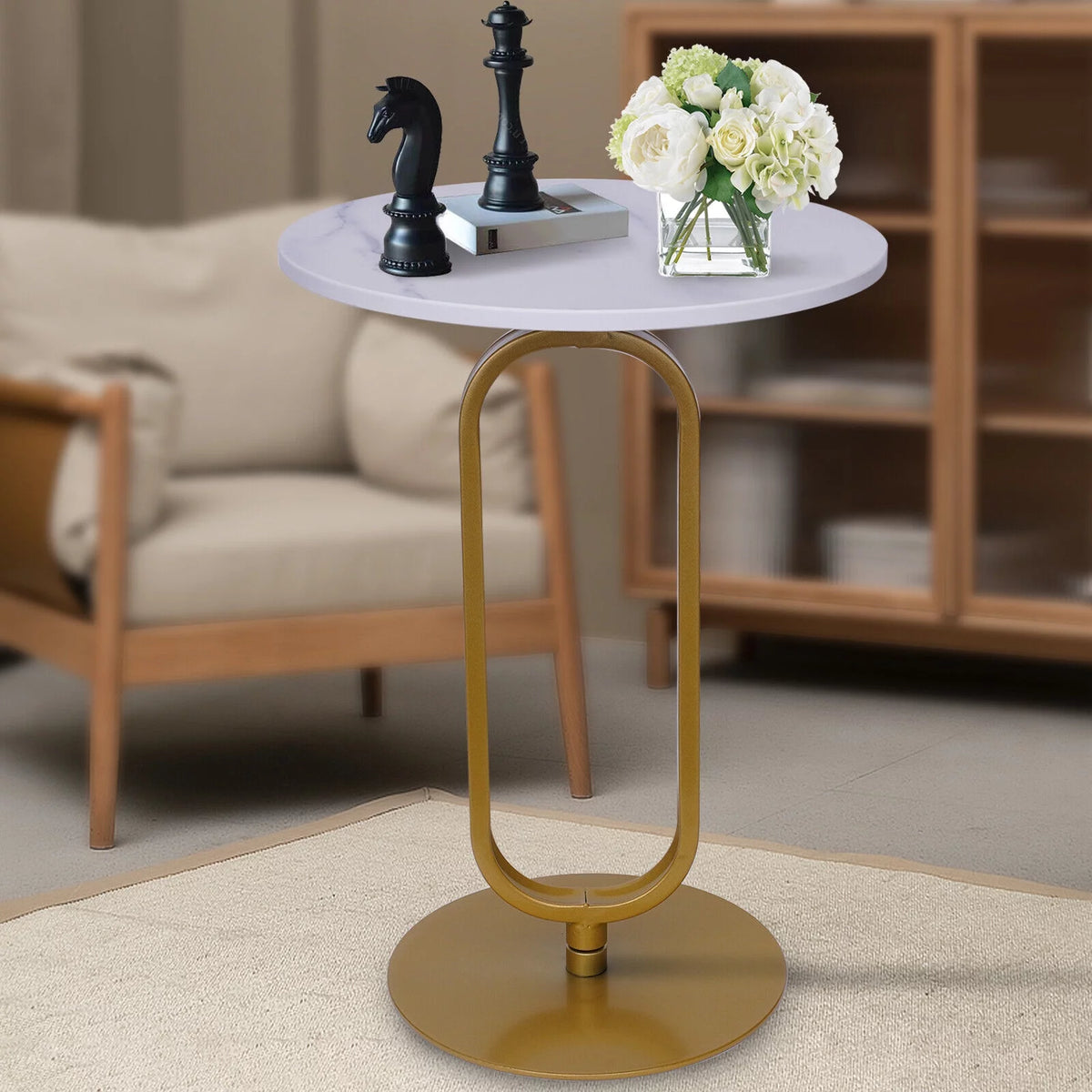 Metal & Marble Console Table H4447