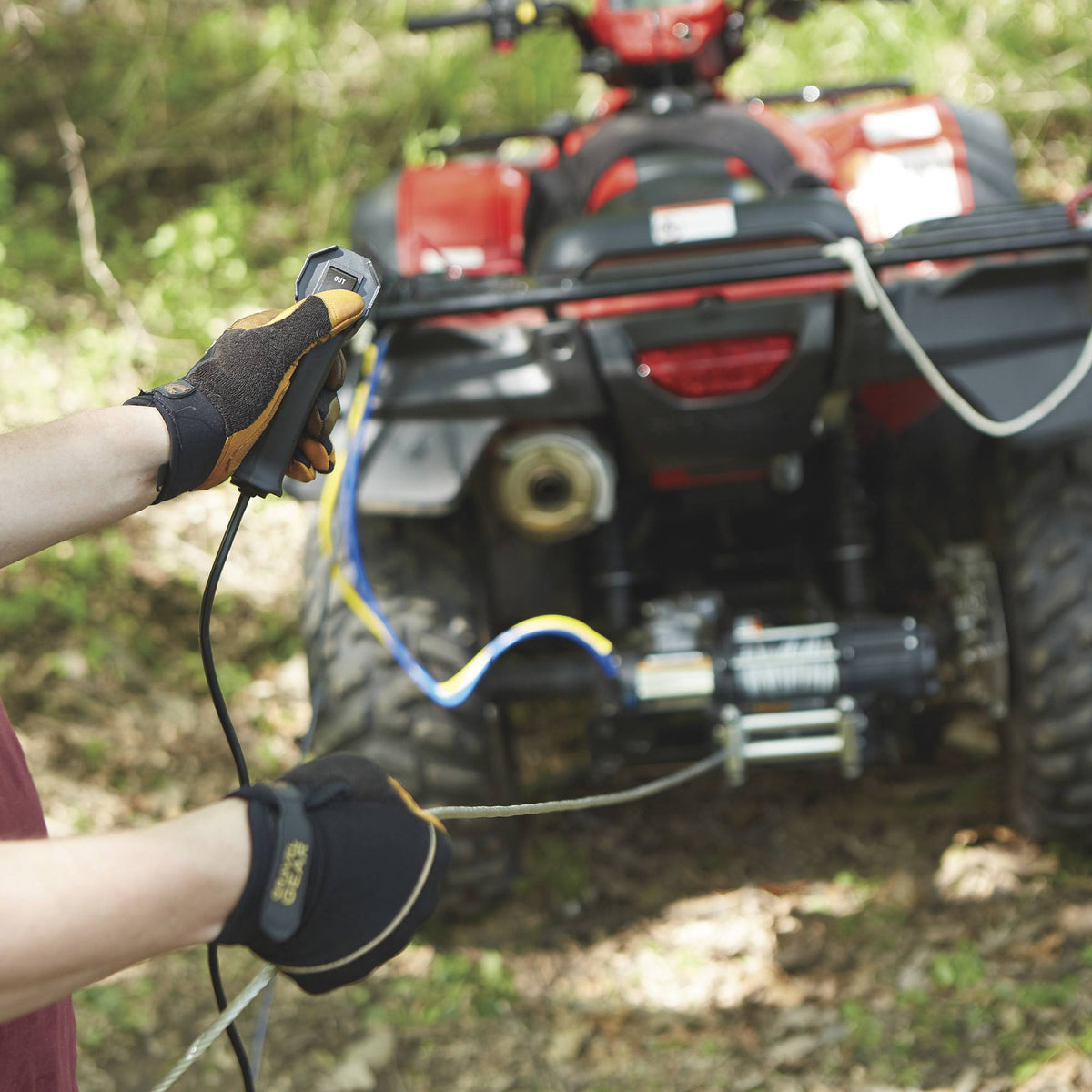 12 Volt DC Electric ATV Winch 5,000-lb. Capacity Steel Wire Rope I420