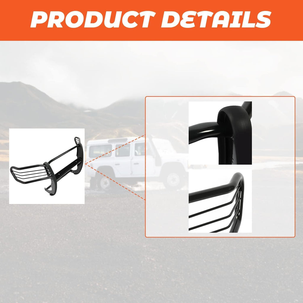 Black Powder Coated Steel Brush Grill Guard R877