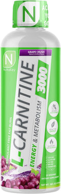 L-Carnitine 3000mg, No Sugar, Gluten Free, Grape Crush, 31 Servings Z29007
