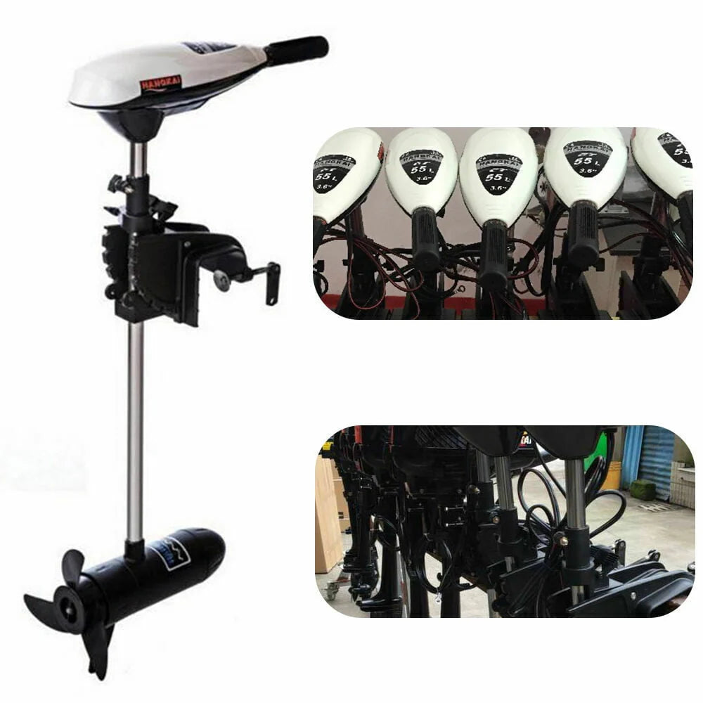 65LBS 12V Electric Trolling Outboard Motor D15707