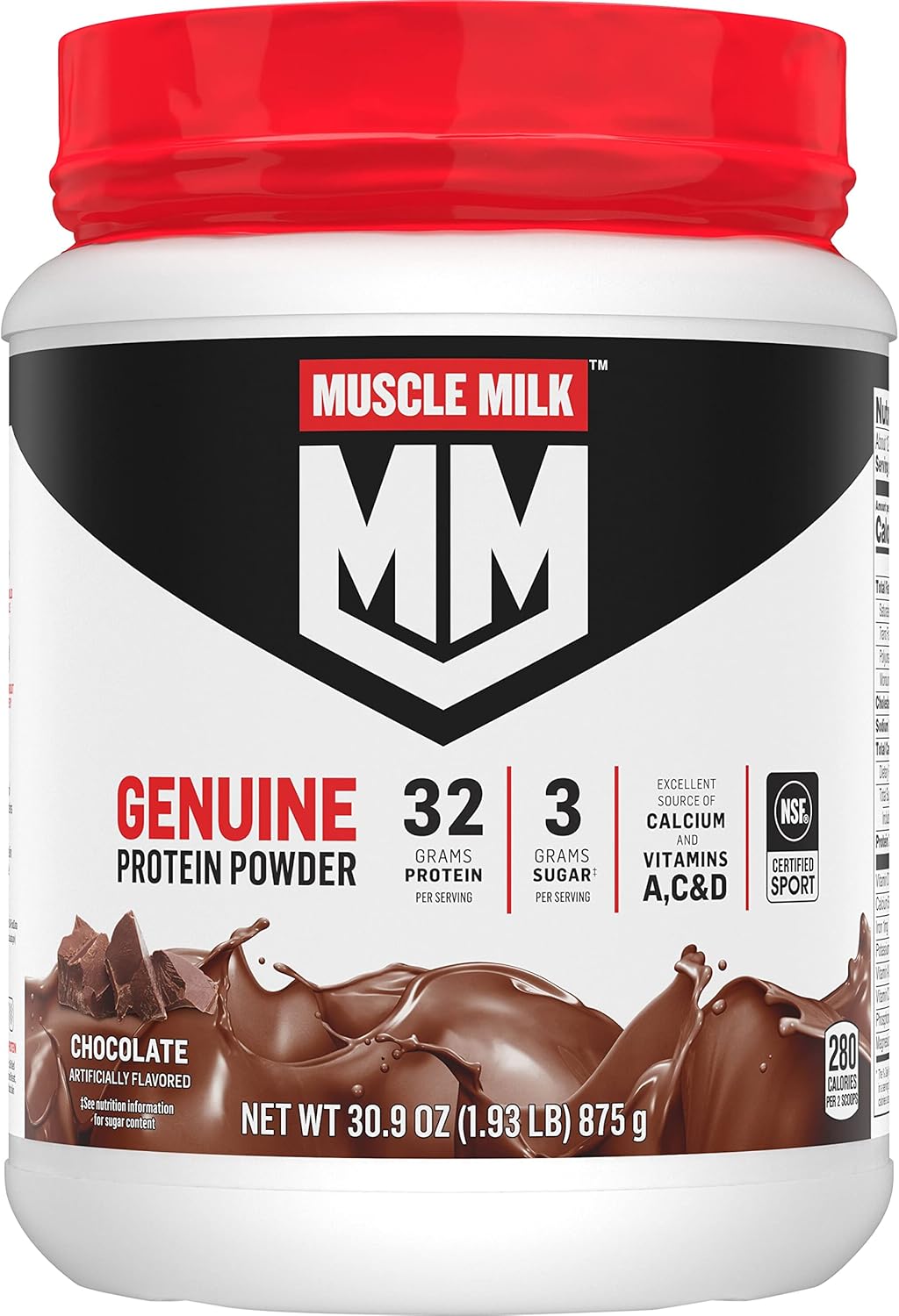 Intense Vanilla Protein Powder, 2 Pound, 11 Servings, 50g Protein I905