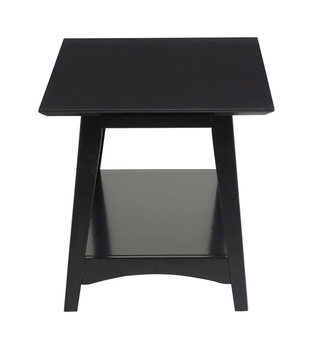 Black Coffee Table with Shelf I39541
