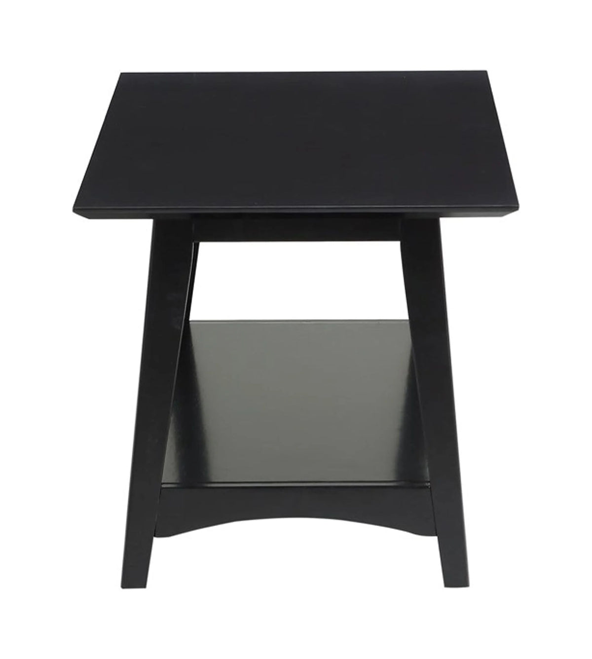 Black Coffee Table with Shelf I39541