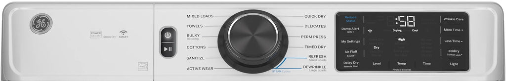 28 Inch Electric Dryer 7.8 CuFt with Steam and Sanitize G769289