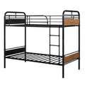 Black Twin Metal Loft Bed D4918