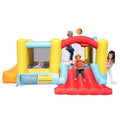 Inflatable Bounce House with Water Slide Pool, Basketball Hoop, 3 Balls C858