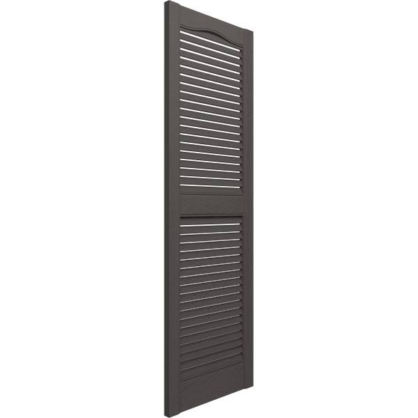Standard Cathedral Top Open Louver Vinyl Shutters S5639