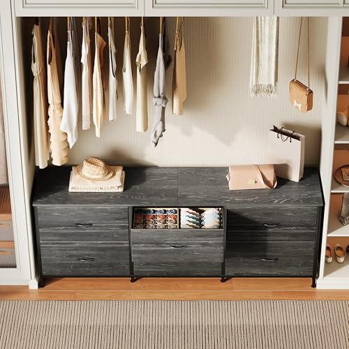 Rustic Brown 6 Drawer Dresser P191644