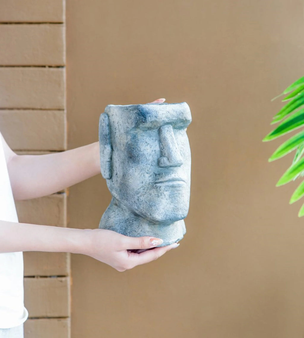 Easter Island Stone Statue Planter T287