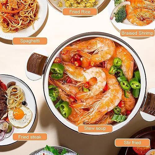 8L Non-stick Enamel Micro Pressure Cooker N3876