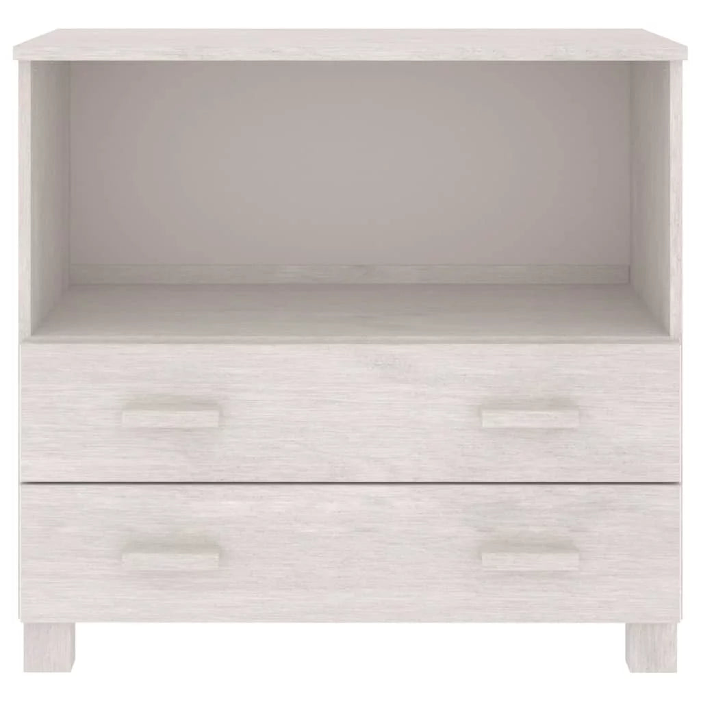 White Solid Wood Pine Sideboard D502