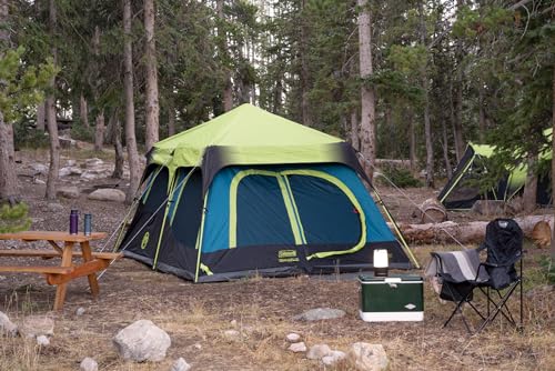 Coleman Camping Tent with Instant Setup, 4/6/8/10 Person Weatherproof Tent with Double-Thick Fabric and Carry Bag S7840