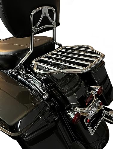 Black Detachable Luggage Rack for Harley Davidson Touring X337