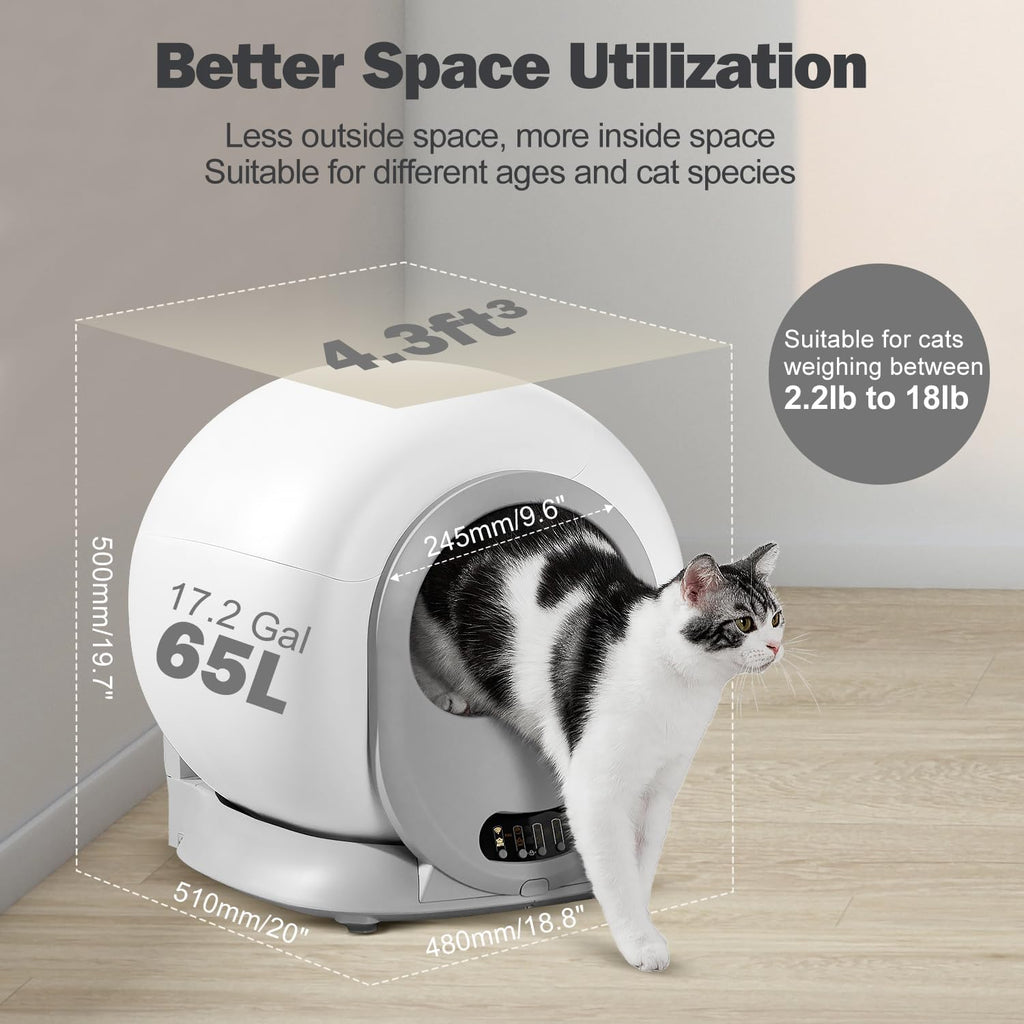 Self Cleaning Automatic Extra Large Cat Litter Box J5857
