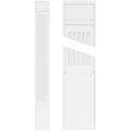 Fluted PVC Pilaster with Decorative Capital & Base (Pair) H94986
