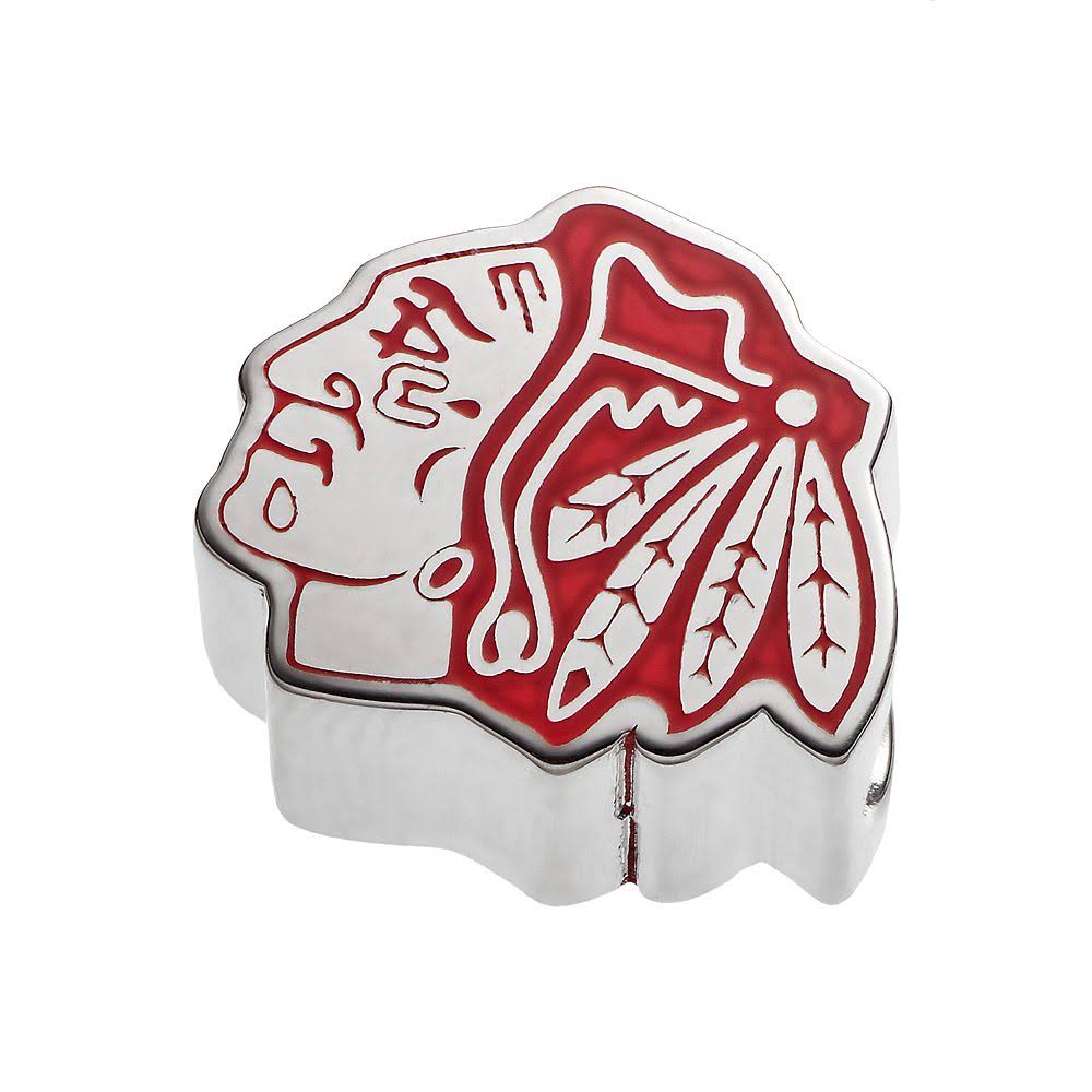 Sterling Silver Enameled Logo Bead M2629