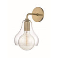 Dimmable Armed Sconce Aged Brass H104397