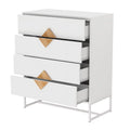 White 4 Drawer Dresser Chest U189078