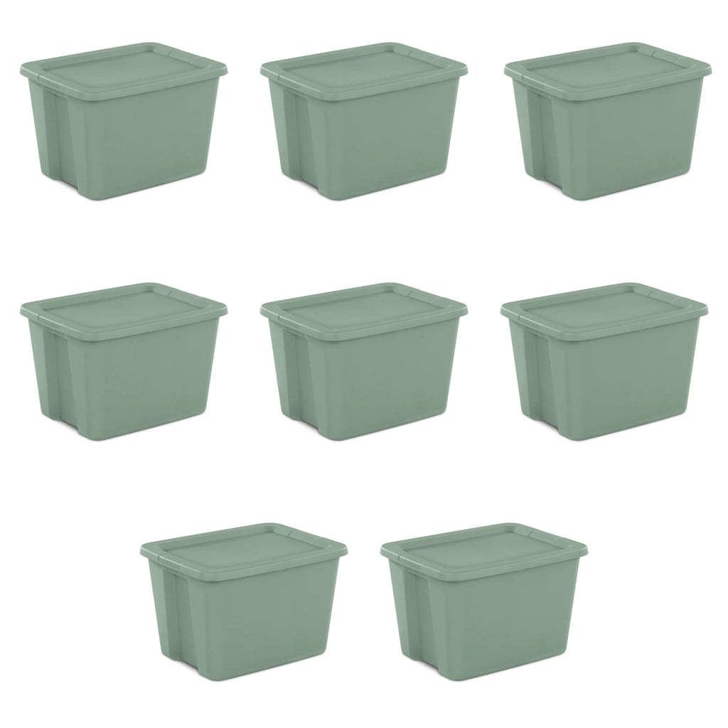 18 Gallon Plastic Tote Box, Set of 8 G27781