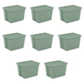 18 Gallon Plastic Tote Box, Set of 8 G27781