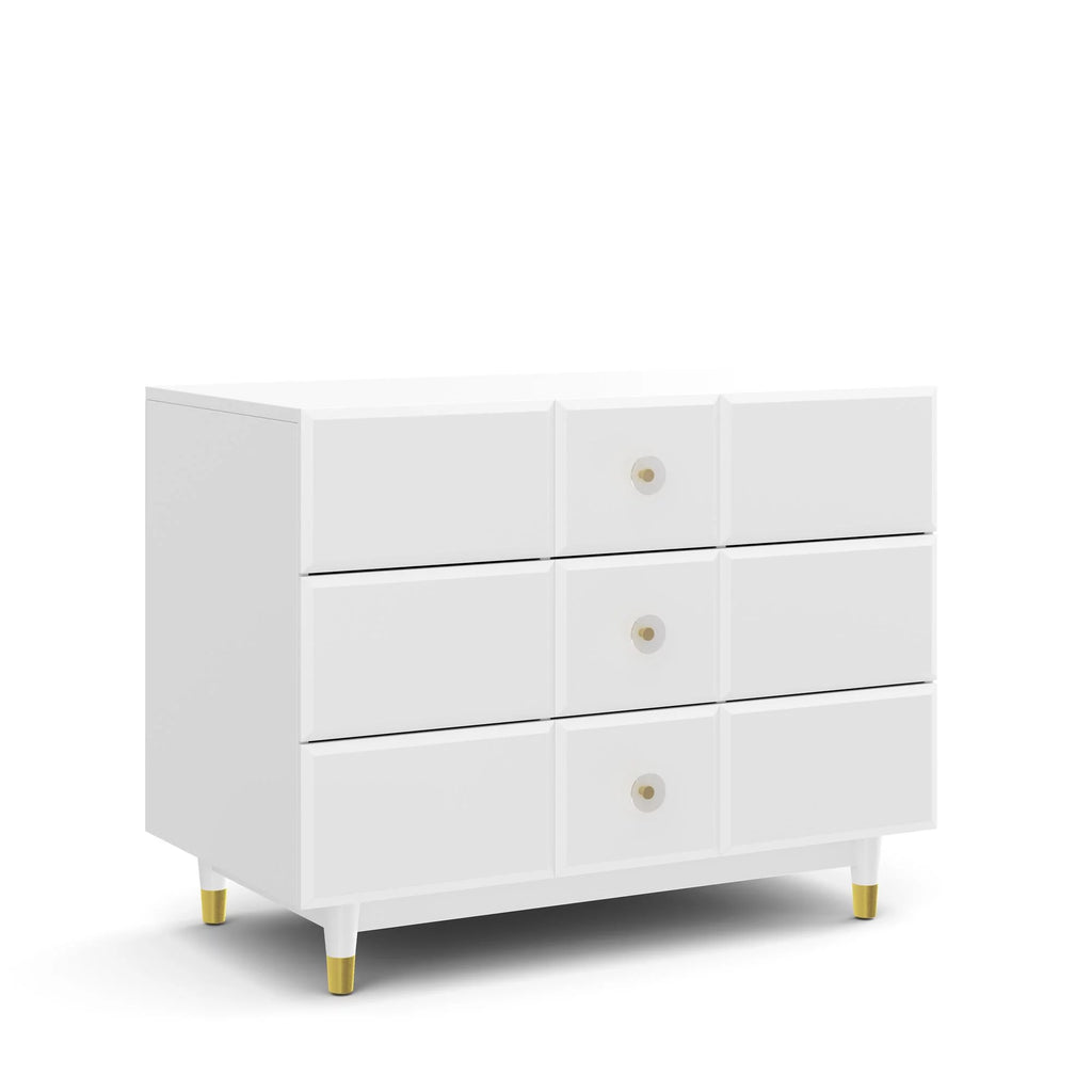 White 3 Drawer Dresser A1729