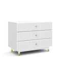 White 3 Drawer Dresser A1729