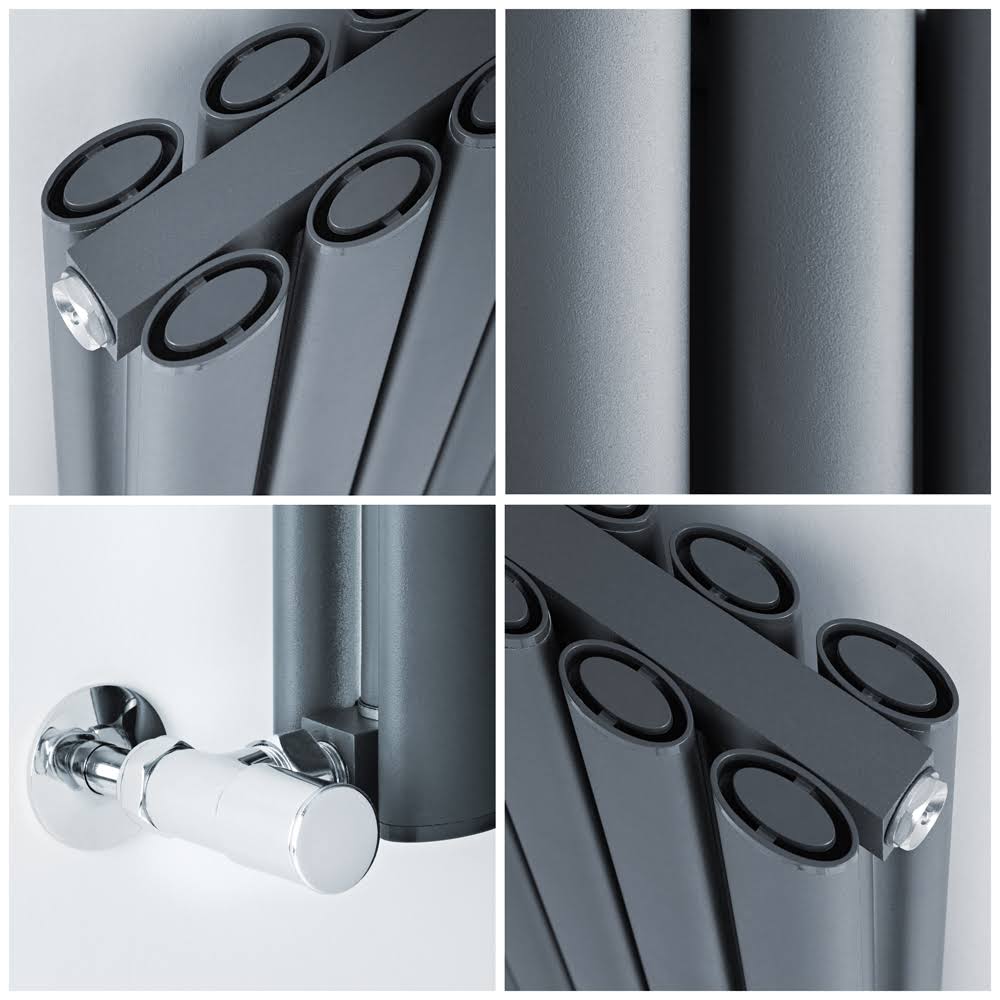 Anthracite Horizontal Hot Water Radiator K78082