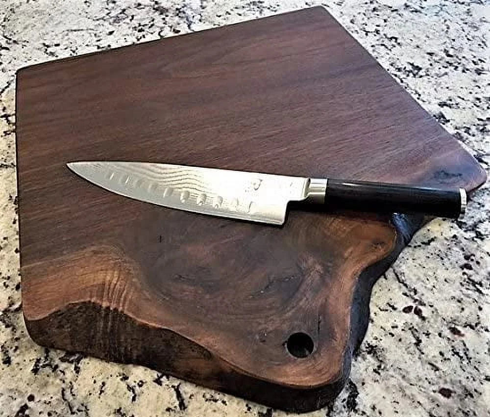 Black Walnut Double Live Edge Wood Charcuterie Board X443