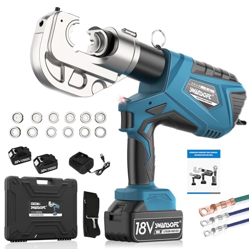 12Ton 6AWG-800MCM Rechargeable Hydraulic Crimping Tool V354754