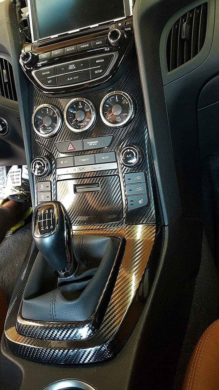 10ft x 5ft Black Carbon Fiber Vinyl Wrap Y138236