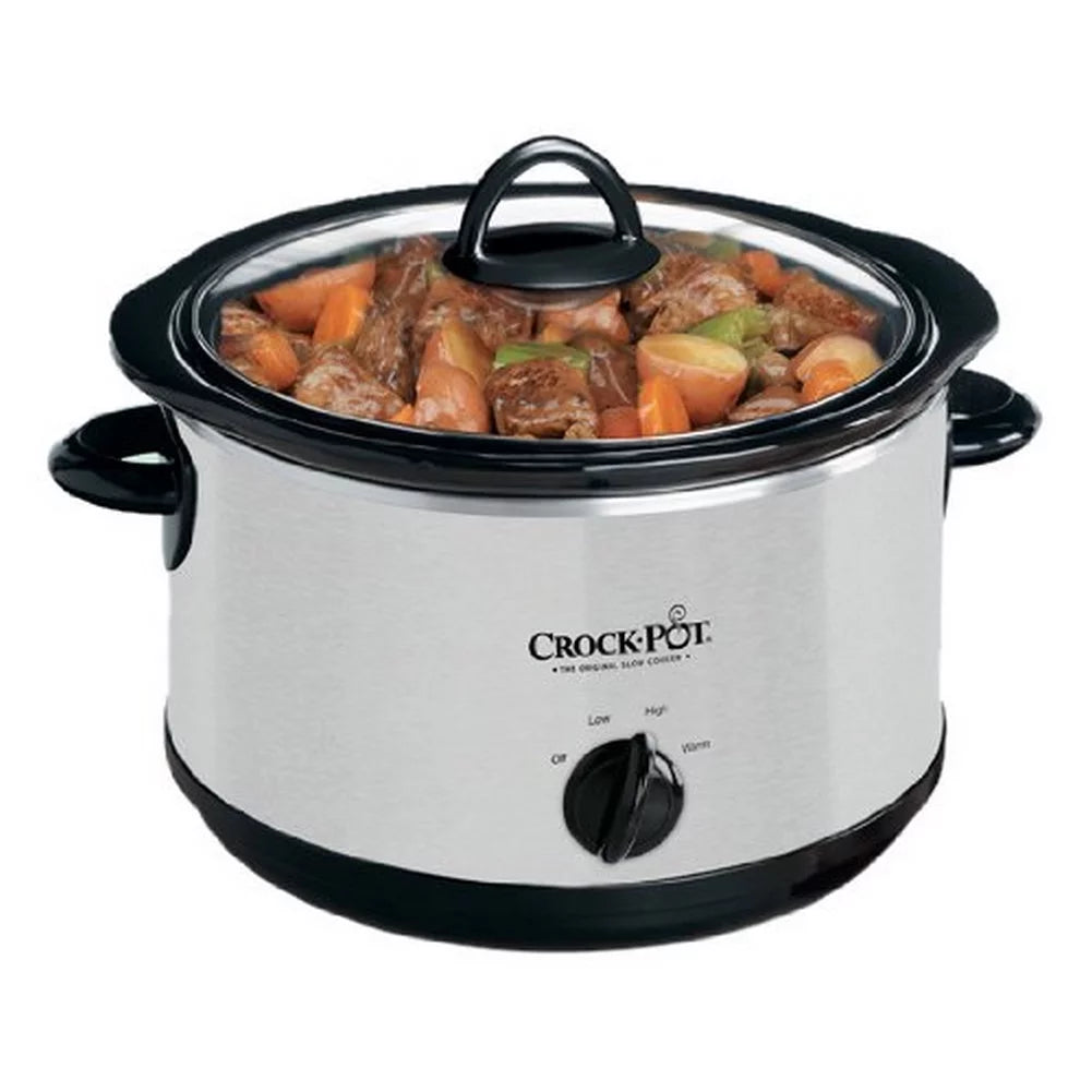 5-Quart Silver Manual Slow Cooker F12600