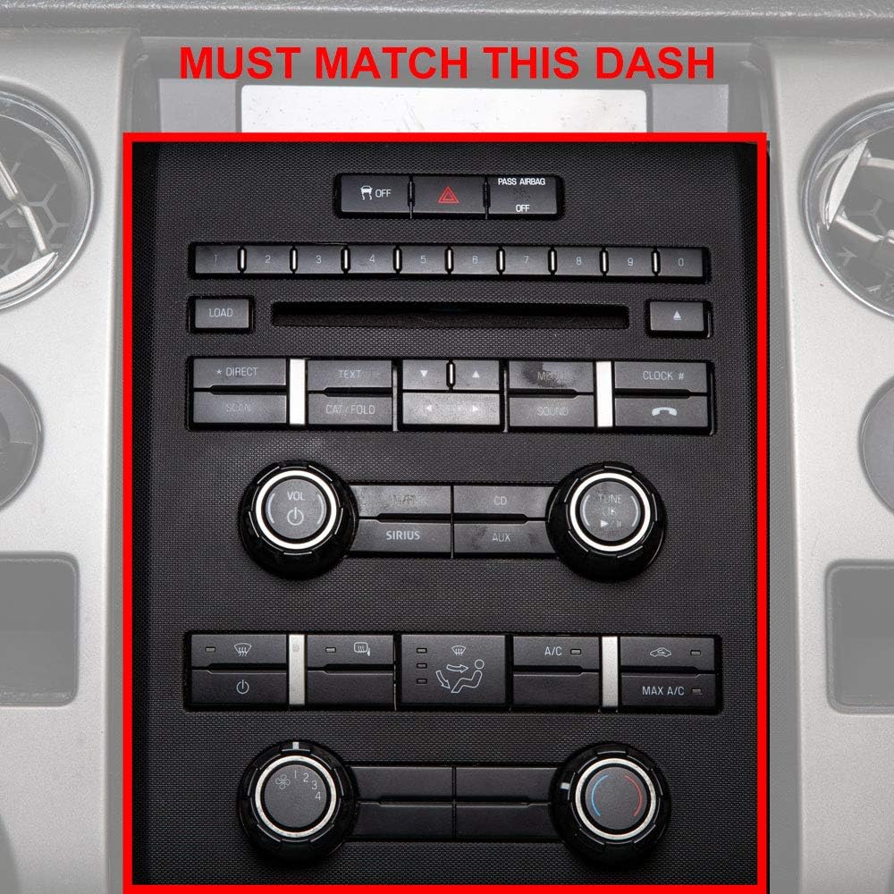 Single or Double DIN Radio Dash Kit for Ford F-150 S487