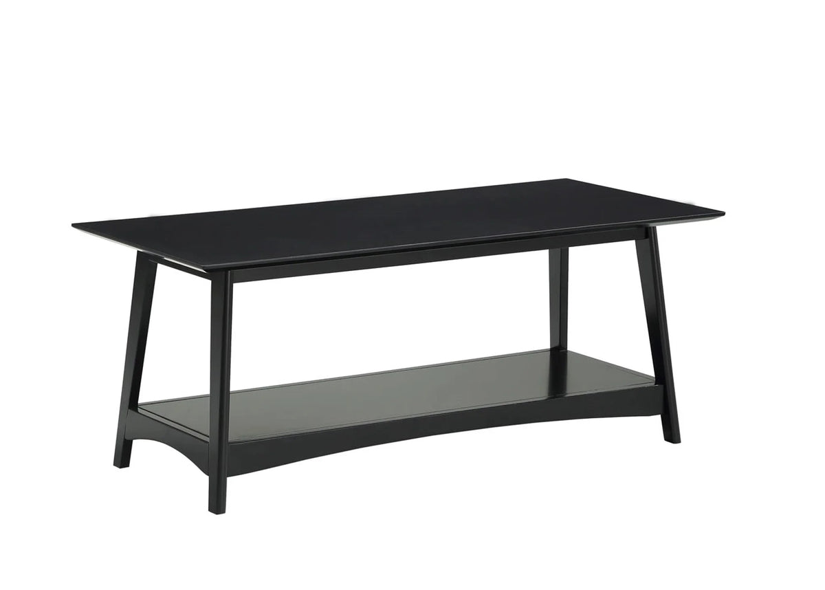 Black Coffee Table with Shelf I39541
