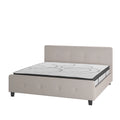 King Size Tufted Upholstered Platform Bed with Pocket Spring Mattress C959