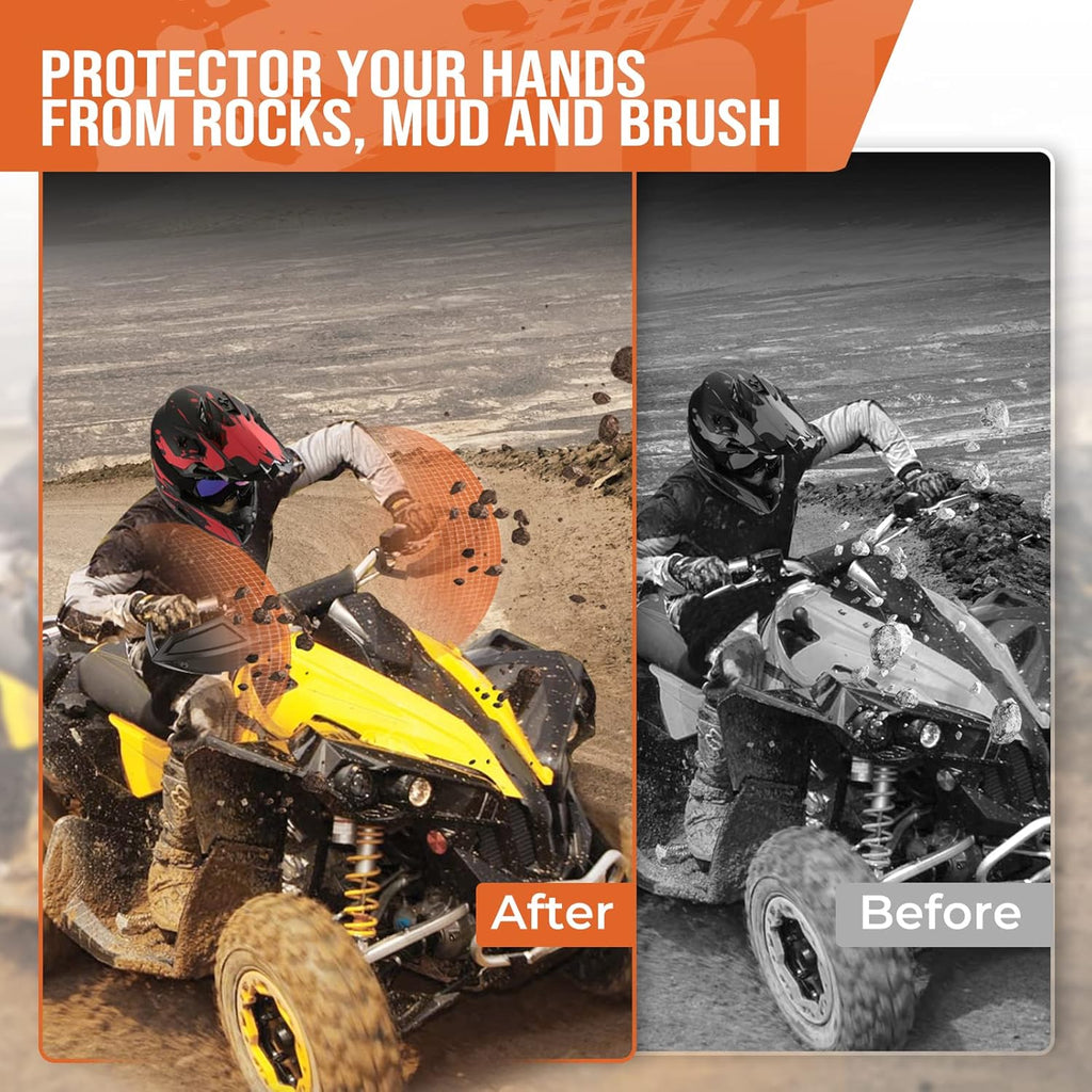 ATV HandGuard and Wind Deflector Kit with Mounting Straps K679770