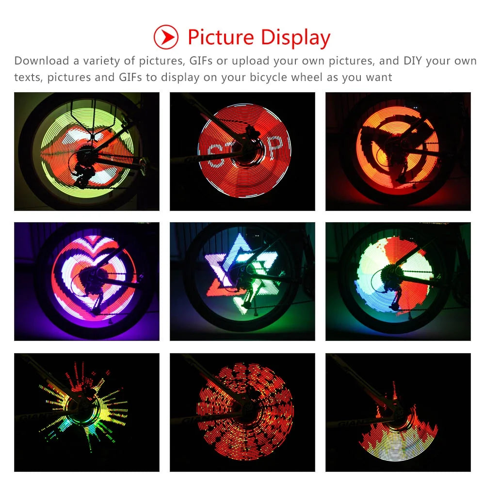 Rechargeable Programmable RGB Bike Spoke Wheel Light S846163