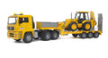Low Loader Truck with Backhoe Loader J869282