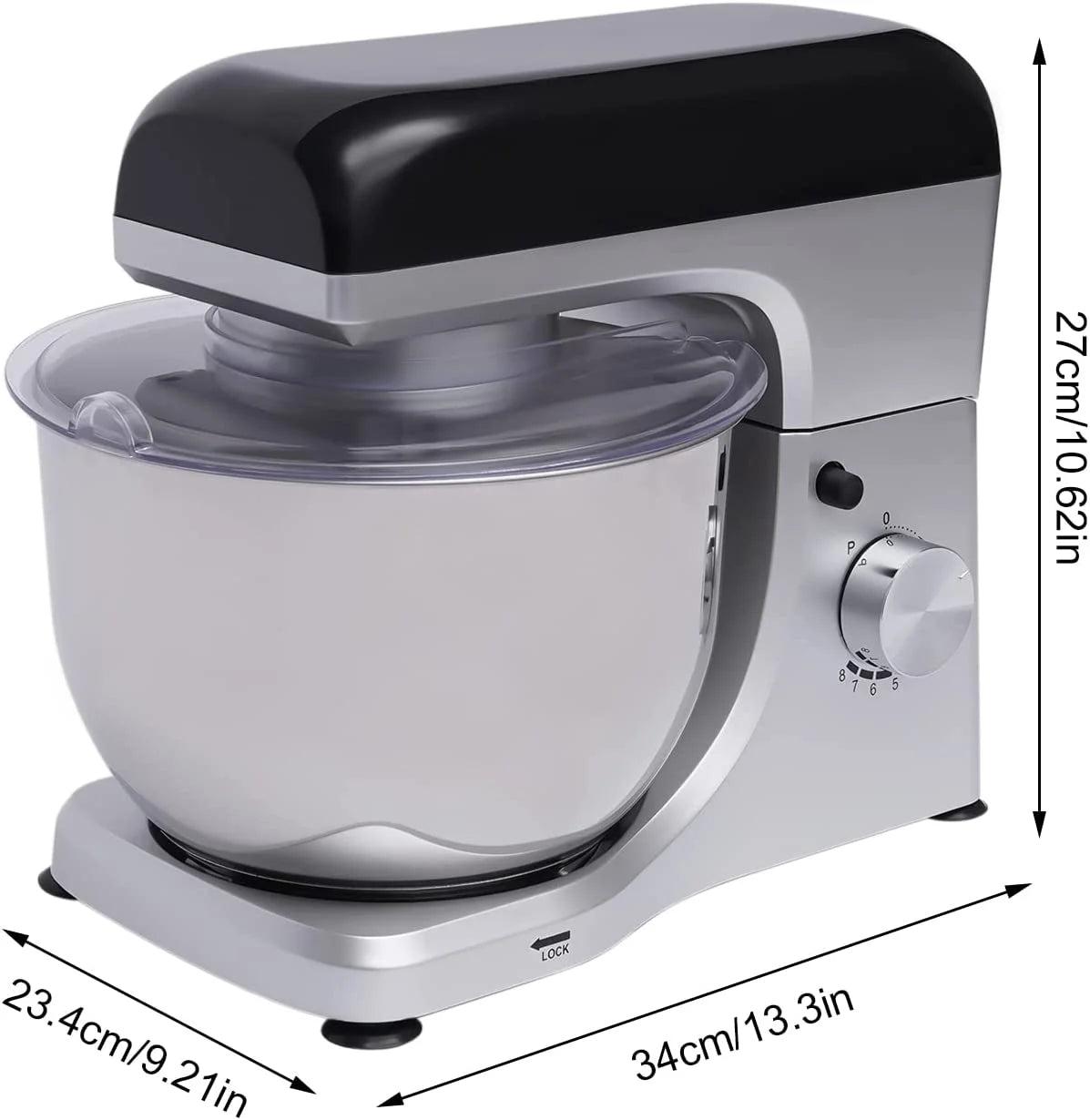 4.5L Commercial Food Dough Mixing Machine 1000W Tilt-Head J39521