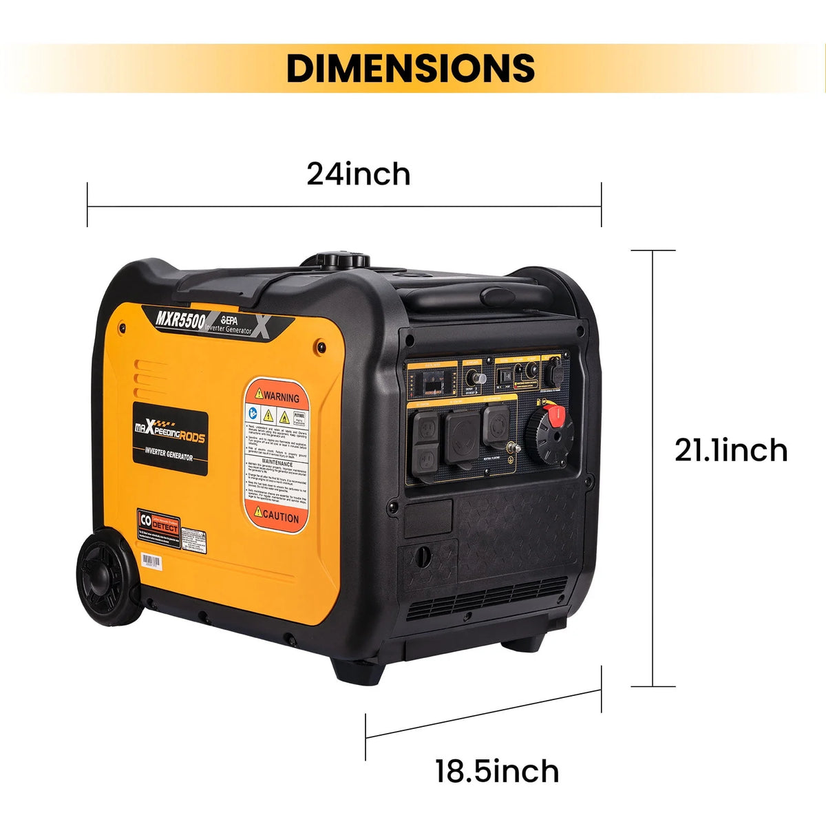 2300/3300 Watt Portable Inverter Generator Gasoline Powered F49311