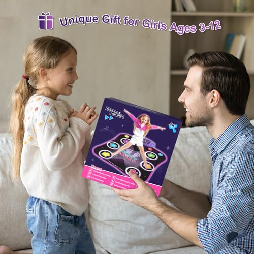 Electronic Dance Mat with Light-up 6-Button Wireless Bluetooth E990576